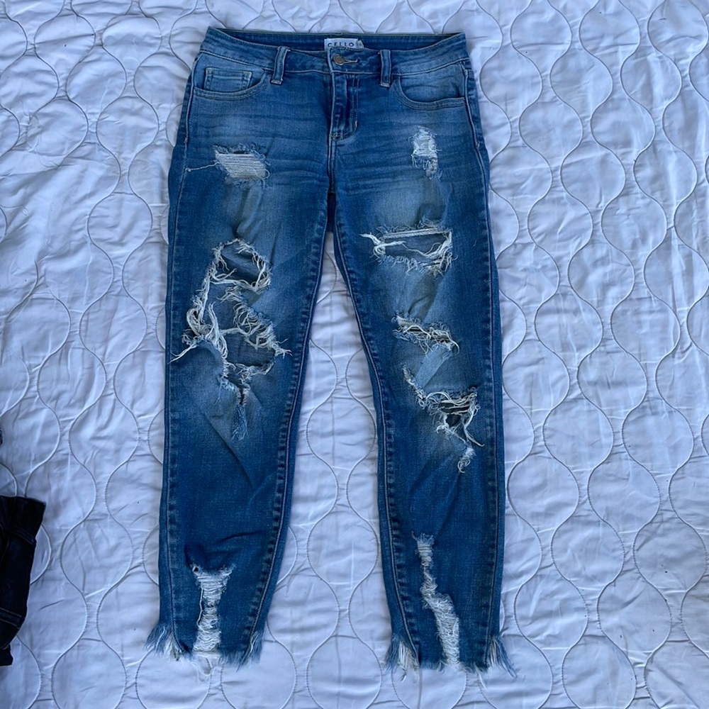 Medium wash jeans